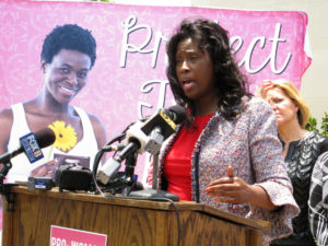 La sénatrice anti-IVG Katrina Jackson